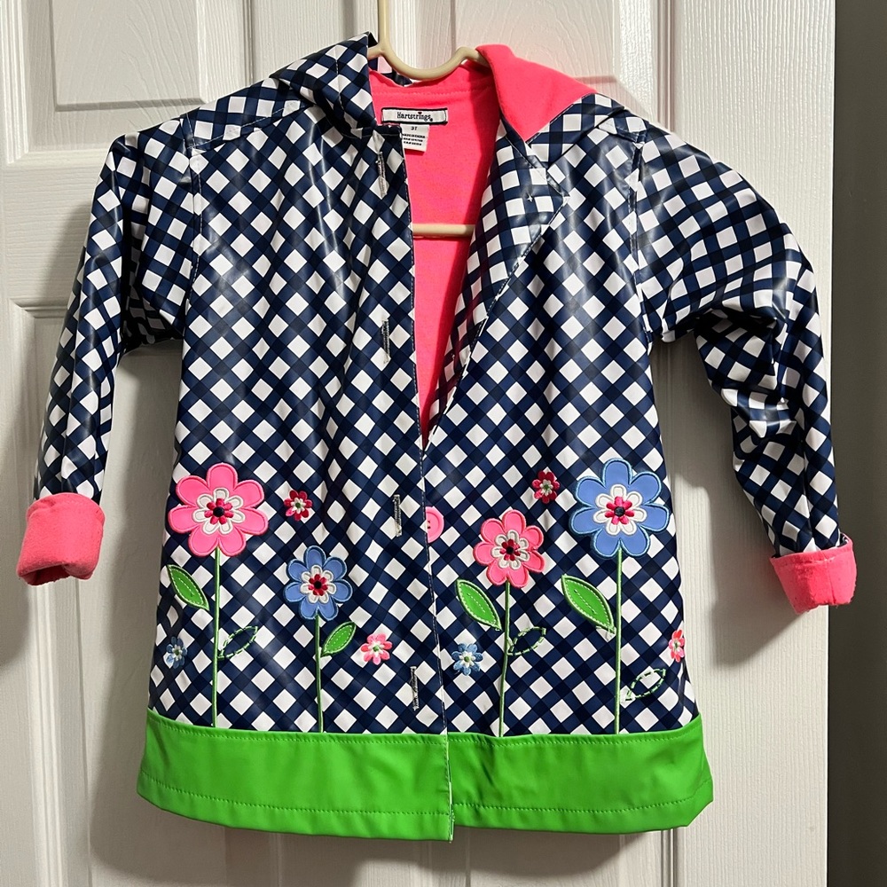 Hartstrings girl rain coat jacket 3T